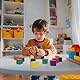 GOTHINK Holzwürfel Bunt, 108 Pack 1 Zoll Bunte quadratische Holzklötze, farbige unfertige Holzbausteine, Puzzle Machen und DIY Handwerk Stapelblöcke Spielzeug für Kinder Erwachsene Klassenzimmer