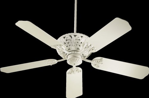 Quorum 85525-67 Windsor - Ceiling Fan in Transitional style - 52 inches wide by 15.83 inches high, Antique White Finish with Antique White Blade Finish