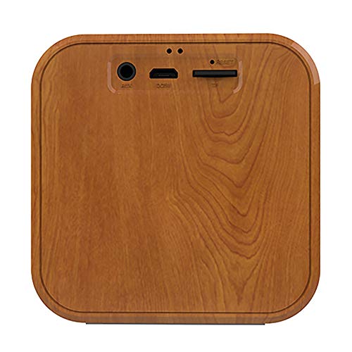 Radio A70 Mini Portable Wood Grain Bluetooth Speaker Vintage Wireless Speaker Met Mic Stand TF kaart FM-radio for mobiele telefoon (Color : Wood grain gray) - Image 3