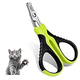 AriTan Professional Pet Cat Nail Clipper Scissors Trimmer, Rabbits and Small Animals, Cat Claw Scissors, Stainless Steel,25 Degree Curved Design, Paw Grooming