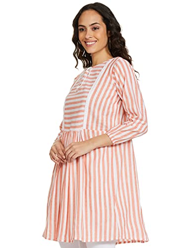 Image of GRECIILOOKS Cotton Printed Regular Kurti Festive Kurta Set for Women