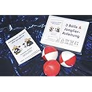 3 Bälle & Jonglier-Anleitung (rot-weiß, rot, rot-weiß): Kleine Bälle: rot-weiß, rot, rot-weiß (je 51mm/90g)