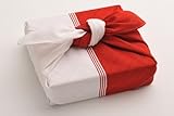 FUROSHIKI- Japanese Traditional Wrapping Cloth: festive color (Red / White) with MIZUHIKI