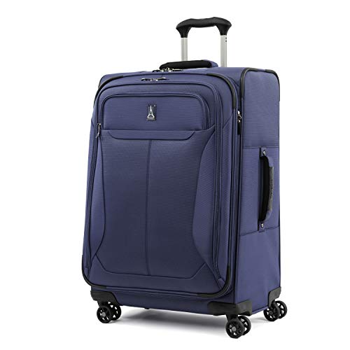 Image of Travelpro Tourlite Softside 3-Piece Set, Expandable Luggage, 4 Spinner Wheels, Lightweight Suitcase, 21 inch Carry-On, 25 inch Checked Medium, 29 Check Large, Blue
