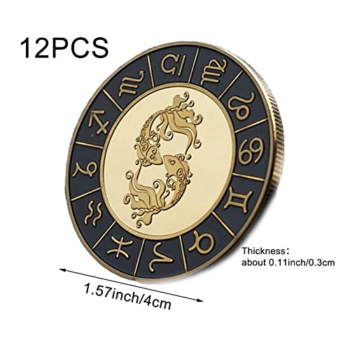 Monedas coleccionables Doce Constelaciones Gold con diamantes de oro 5