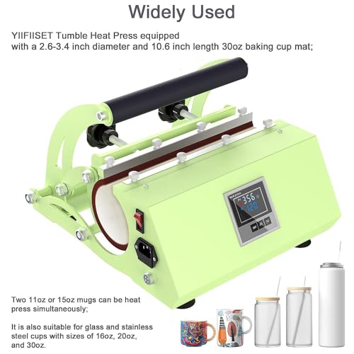 Máquina de prensa térmica para tazas hasta 30oz 110V miniatura 3