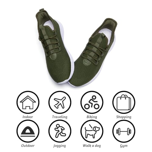 Image of DLWKIPV Mens Running Walking Shoes,Lightweight Breathable Mesh | Lace Up&Slip On,Non-Slip Sole&Cushioned Insole,Ideal for Gym,Tennis,Walking&Casual,All-Day Comfort