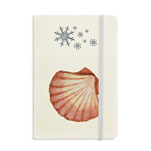 Carnet de notes motif vie marine rouge Scallop cahier écriture et journal de bord