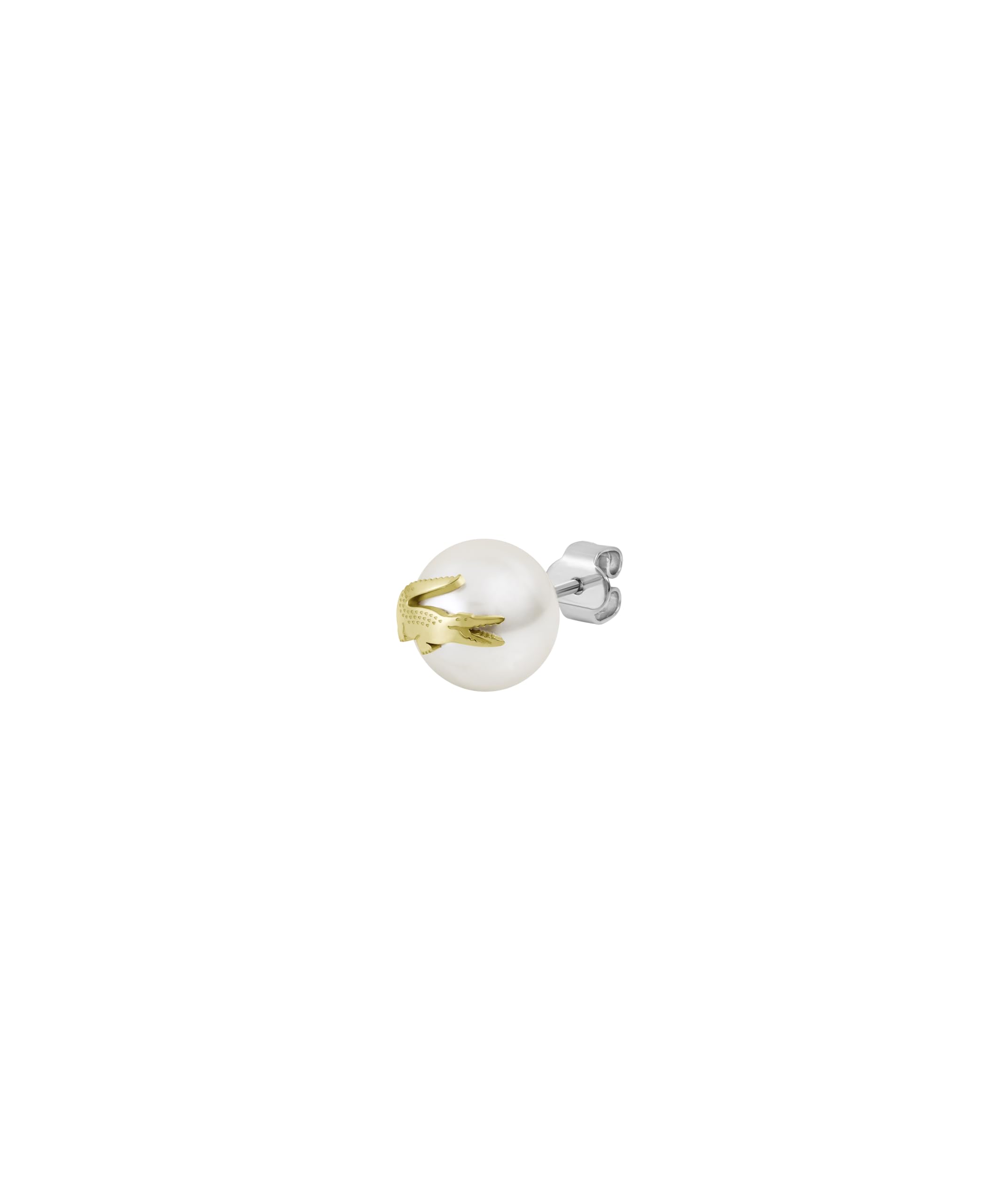 Lacoste Colección MATCHPOINT Para Hombre y Mujer Pulsera o Collar de Perlas Sintéticas con Diferentes Charms en Dorado, o Pendientes con Cocodrilo en Dorado