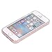 LUOLNH Slim Shockproof Clear Floral Pattern Soft Flexible TPU Back Cover Case Compatible with iPhone 5 5s -Purple Rose