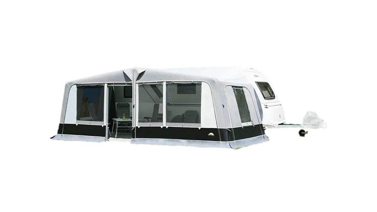 DWT - aufblasbares Vorzelt - Wohnwagen - Scala Air 250 - herausnehmbare Vorder- und Seitenwände - Ganzzelt 250 cm Tiefe - Air-In-System