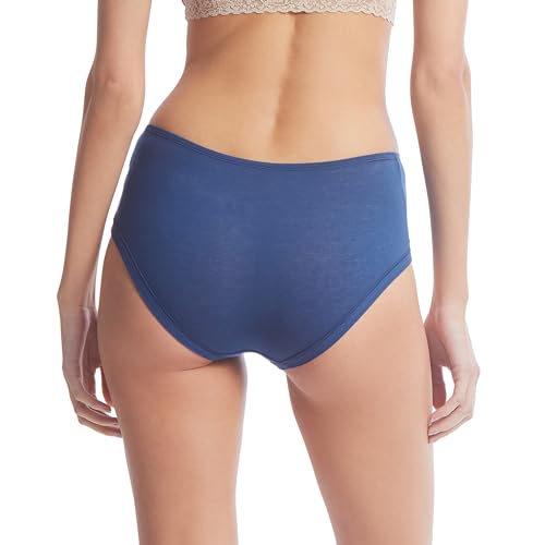 hanky panky - PlayStretch Natural Rise Boyshorts | Cotton Underwear for Women, Every day Panties | Sizes XS-XL | 3 pack3