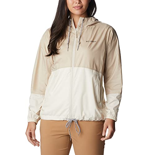 Columbia Flash Forward Windjacke für Damen, Ancient Fossil, Chalk