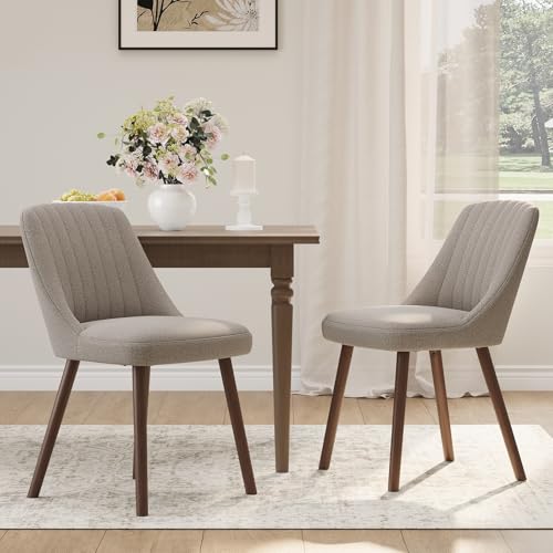 MALOL Upholstered Dining Chairs Set of 2, Modern Fabric Kitchen