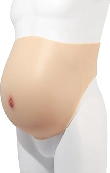 Silicone Fake Pregnancy Belly Artificial Baby Bump False Pregnancy Belly Costumes for Actor Performance Film Props Maternity Cosplay