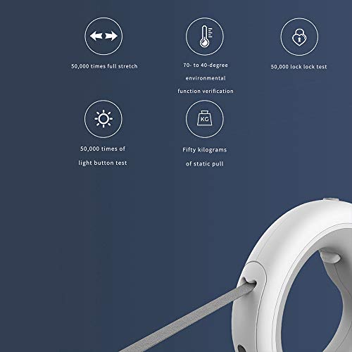 Laisse rétractable Xiaomi MOESTAR flexible avec éclairage LED intelligent - 5