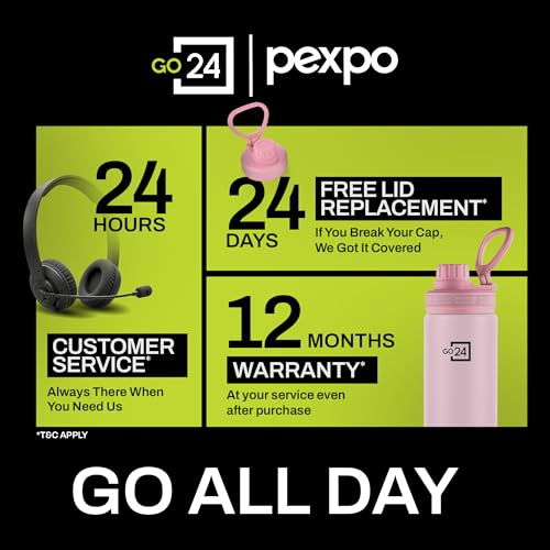 Image of Go24 pexpo Aqua Sip 900 ISI Certified Stainless Steel Sipper Water Bottle - 800ml | Single Wall Fridge Bottle | Easy to Carry Handle | For Home, Office, Gym, School, Trekking - Baby Pink