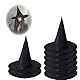 8er Pack Hexenhut Schwarz Halloween Party Hüte Kostüm Zubehör Kostüm