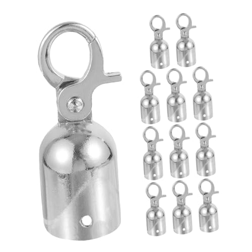 Ceintures d'isolation : 12 crochets d'extrémité de cordon SHINEOFI et embouts porte-corde en zinc