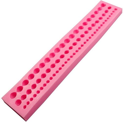 Moldes de silicona con bordes de perlas, molde de cuerda, molde de fondant de perlas, molde de burbujas, molde de cuerda de cuentas de encaje para