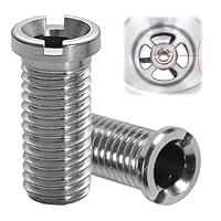 2 Stück Hohlschraube Spüle,Hohlschraube für Siebkorbventile,M12 x 30 mm Edelstahl Hohlschraube Spüle,30mm Waschbecken Schrauben,Geeignet für Küchenspülen Siebkorbspülen Spülbecken Zubehör Silbrig