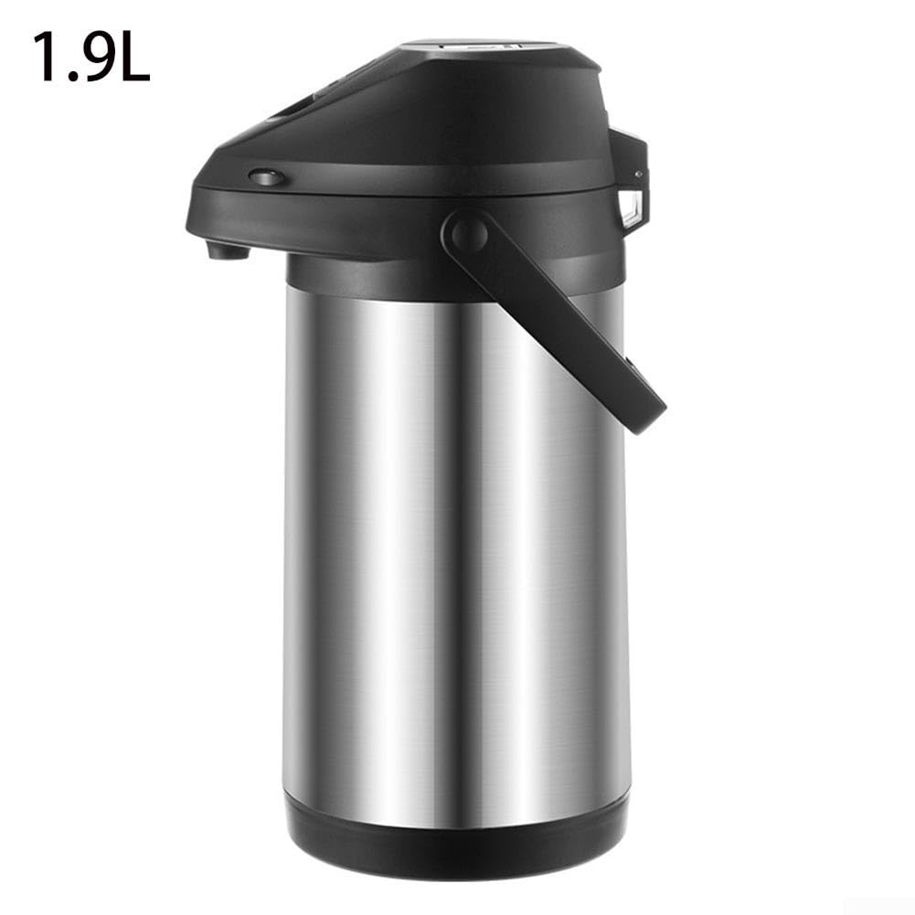 Pump Action Kaffeespender 1 9L Isolierter Edelstahl für bequemes Servieren von Getränken (1,9 Liter)