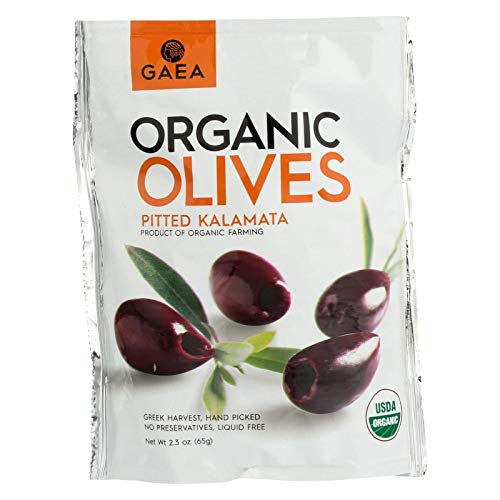 Gaea Organic Snack Pack Pitted Kalamata Olives With Sea Salt And Vinegar - 2.3 Oz (Pack Of 8) … #TOP26