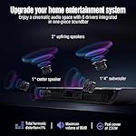 OXS S5 Sound bar for TV with HDMI eARC, Dolby Atmos 3.1.2 Built-in Subwoofer, Center Speaker, Bluetooth & Multi Wired Connection, 5 EQ, 4K HDR Passthrough, 230W, Home Theater Audio Wall Mounted - Image 2