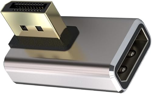 JUNSUNMAY 8K@60Hz PD1.4 Male Displayport to Female Displayport Adapter Converter, Style:B