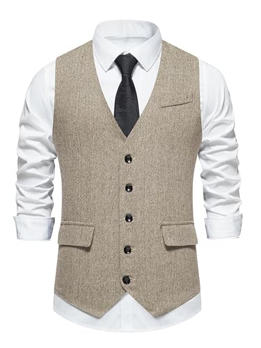 Men's Suit Vest Business Waistcoat