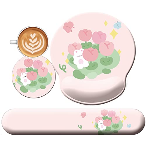 Nasdalgias Tulpenhase Handgelenkauflagen-Set 3-teilig