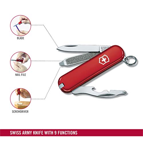 Victorinox Rally Swiss Army Knife, Red, 9 Functions