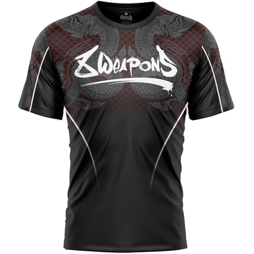 T-shirt fonctionnel de sport respirant et durable pour entraînement de MMA et K1