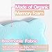 Memory Foam Baby Pillow,Cute Cartoon Bear Soft and Cozy Pillow, Breathable Bedding Set