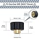 DERASL Hochdruckreiniger-Adapter für Karcher HD (M22 14mm), 1/4’’-Schnellkupplung, Wascher-Spritzrohr-Kupplung, Schneeschaumlanzen-Adapter, Anschlussstücke für Schaumkanonen