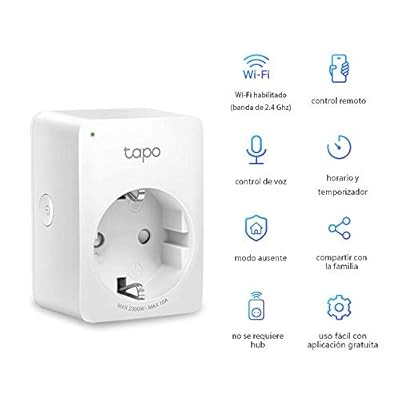 Tp link tapo p100 4 pack mini enchufe inteligente wi fi optimo para programar el encendidoapagado y ahorrar energia no necesita hub compatible con alexa y google home