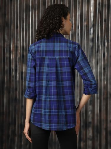 Image of HIGH Star Oversized Cotton Shirt for Women | Stylish Tops for Women | Comfortable and Trendy Casual Shirt