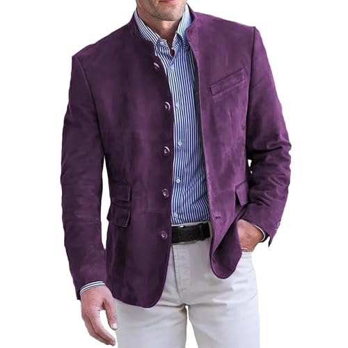 Blazer rétro délavé homme pour structurer la silhouette et rester élégant