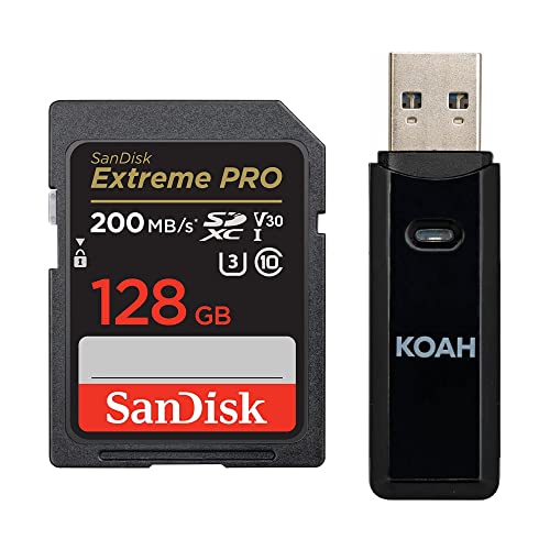 SanDisk 128GB Extreme PRO SDXC UHS-I [J[h - C10AU3AV30A4K UHD SDJ[hohA2C1 USB 3.0[J[h[_[tB