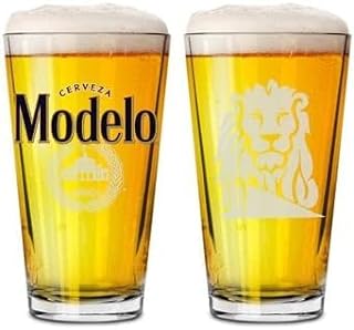 Beer Pint Glass Set - Lion Edition - Set of 2