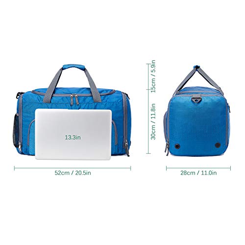 Pack Desportivo, Romacci 45L Bolsa de ginástica esportiva com compartimento para sapatos de bolso mo