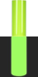 RENLITONG Luminous Yellow Glow in The Dark Heat Transfer Vinyl HTV Rolls -12" x 8ft Iron on Vinyl for T-Shirts Costumes, PU Elastic HTV Vinyl for All Cutter Machines Easy to Cut & Weed