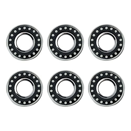 ギターペグ用 ワッシャー 6個セット Gibson(ギブソン)/レスポール/SG/ES-335/エピフォンなど対応 Rivets 黒