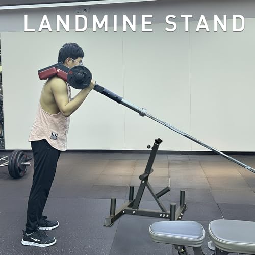 Image of Viking Press Landmine Handle for 2-Inch Barbell, Hack Squat T-Bar Row Attachment Strength Training Accessories, Shoulder Press Landmine Attachment Equipment