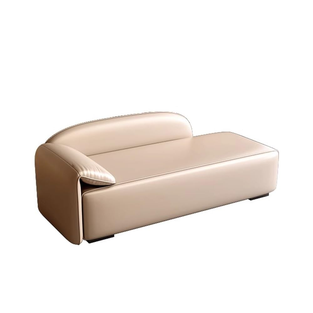Ławka do łóżka Lekki luksusowy stołek na łóżko do sypialni Sofa z funkcją spania Nordic Simple ławka buty sklep odzieżowy leżanka(Beige,Średni)