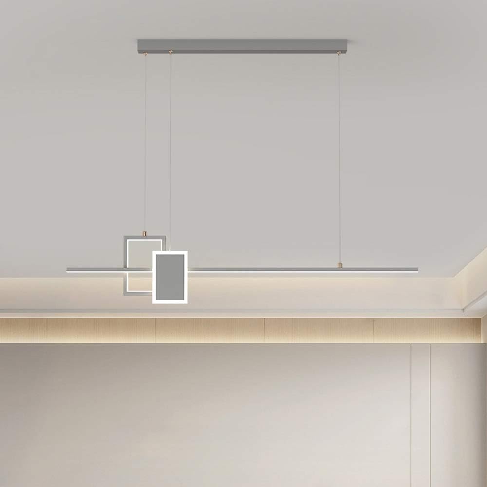 Chandeliers ceiling light Linear LED ILight Dimmable Dining Room Light Fixture Linear Light Hanging Lamp for Bedroom Living Room