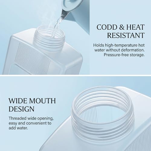 2L Clear Iced Tea Pitchers, Reusable Juice Bottles for Fridge, Leak-Proof Water Containers for Cold Brew & Family Beverages - Image 5