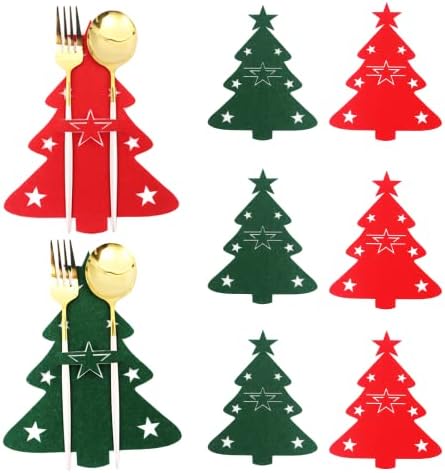 24 Stück Mini Weihnachtsmützen - Weihnachtsdeko Für Flaschen & Besteck