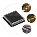 Zerodeko Solar Outdoor Step Light Waterproof LED Landscape Lighting Tool with Pressure Resistance for Garden Lawn Patio Deck