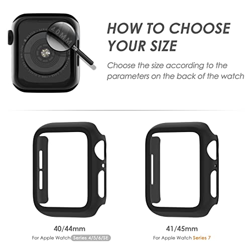 Tuocal 2 Pack Hard PC Case Compatible with iWatch 41mm Series 7 - Image 2